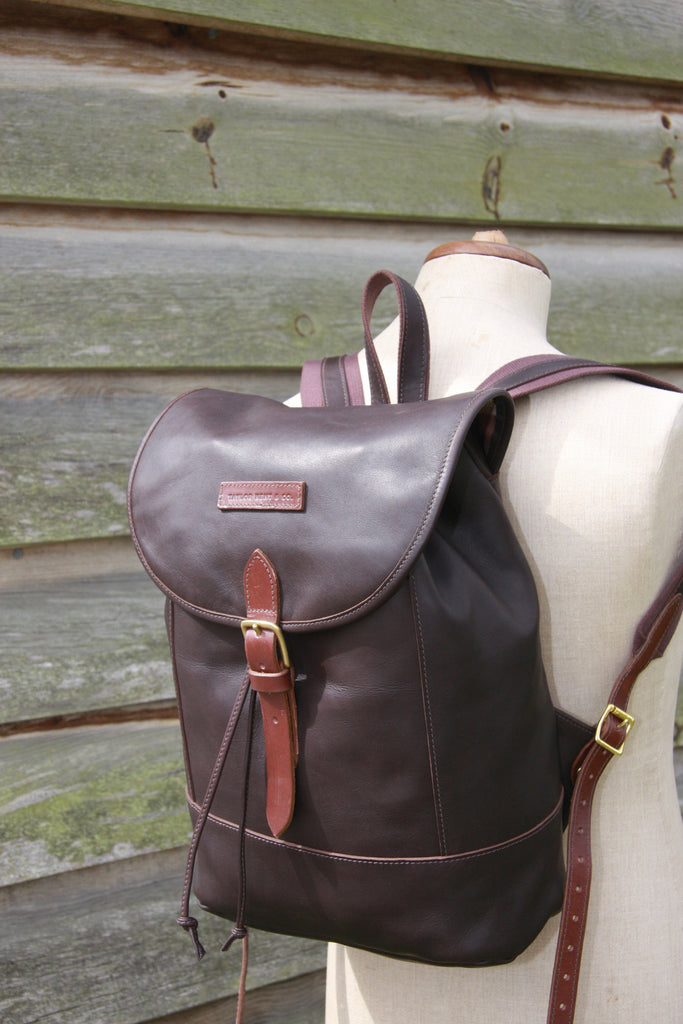 New Rucksack in Super soft Equestrian Leather.