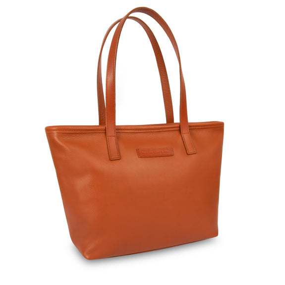 Emily Leather Tote Bag