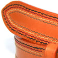 English Bridle Leather Stitched Belt Detail