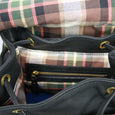 Taylor Kent & Co Leather Rucksack in Black Interior