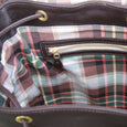Taylor Kent & Co Leather Rucksack in Brown Interior