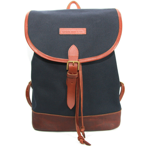 Taylor Kent Canvas Rucksack in Navy