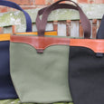 Taylor Kent & Co Canvas Shopper in Green