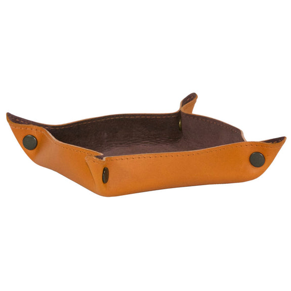 Taylor Kent & Co Desk Tidy / Coin Tray in Tan