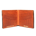 Taylor Kent English Leather Wallet in Chocolate Tan Open