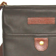 Taylor Kent & Co Leather Day Bag / iPad Case in Dark Brown Detail