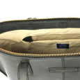 Taylor Kent English Bridle Leather Tote Bag in Black Interior Detail