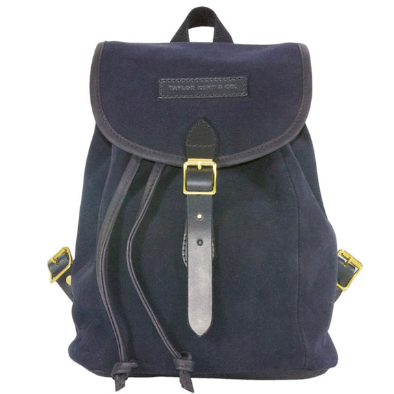 Taylor Kent & Co Suede Rucksack in Navy