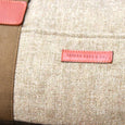 Taylor Kent Tweed Holdall in Khaki with Tan Leather Detail 2