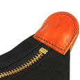 Taylor Kent Canvas Washbag in Black Zip Detail