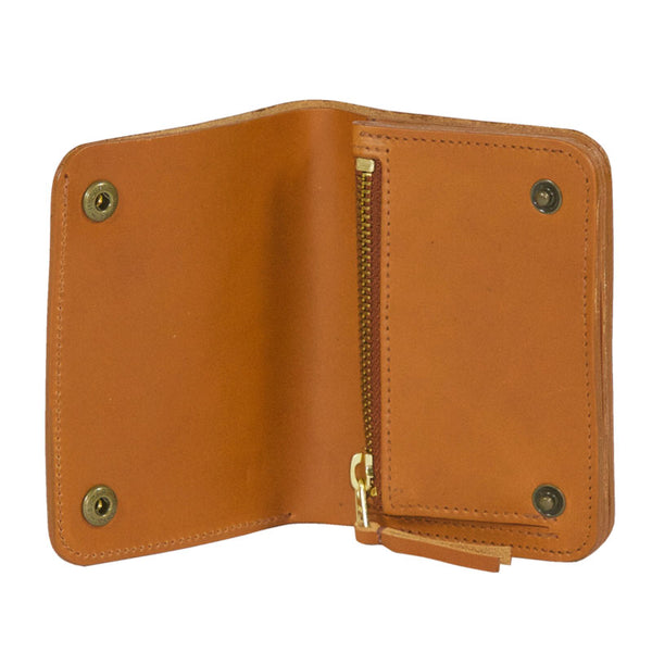 Taylor Kent & Co 1940s Style Wallet in Tan Open