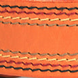 English Bridle Leather Stitched Belt Stitch Detail