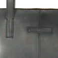 Taylor Kent English Bridle Leather Tote Bag in Black Detail