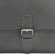 Taylor Kent Full Grain Leather Briefcase in Black Detail