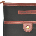 Taylor Kent Canvas Day Bag in Black Detail 1