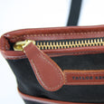 Taylor Kent Canvas Day Bag in Black Detail