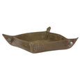 Taylor Kent & Co Desk Tidy / Coin Tray in Chocolate Croc Print