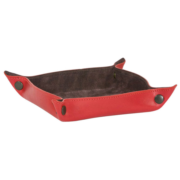 Taylor Kent & Co Desk Tidy / Coin Tray in Red
