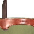 Taylor Kent Canvas Tote Bag in Green Detail