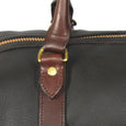 Taylor Kent & Co Leather Holdall in Dark Brown Detail