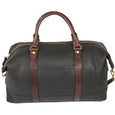 Taylor Kent & Co Leather Holdall in Dark Brown