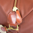 Taylor Kent & Co Leather Holdall in Tan Fastening Detail