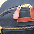 Taylor Kent Canvas Backpack in Navy Detail