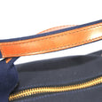 Taylor Kent & Co Scottish Canvas & Bridle Leather Holdall in Navy/Light Tan Handle Detail
