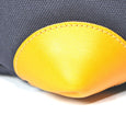 Taylor Kent & Co Scottish Canvas & Bridle Leather Holdall in Navy/Yellow Corner Detail
