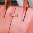 Taylor Kent English Bridle Leather Tote Bag in Tan Detail